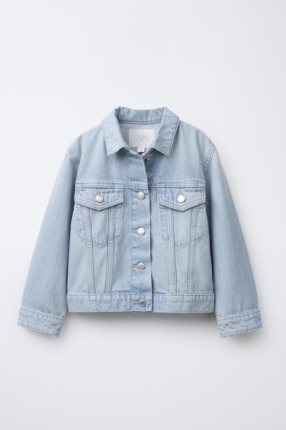 Zara Denim Jacket Zara Jeansjacke Kurz Embroidered Long Sleeve