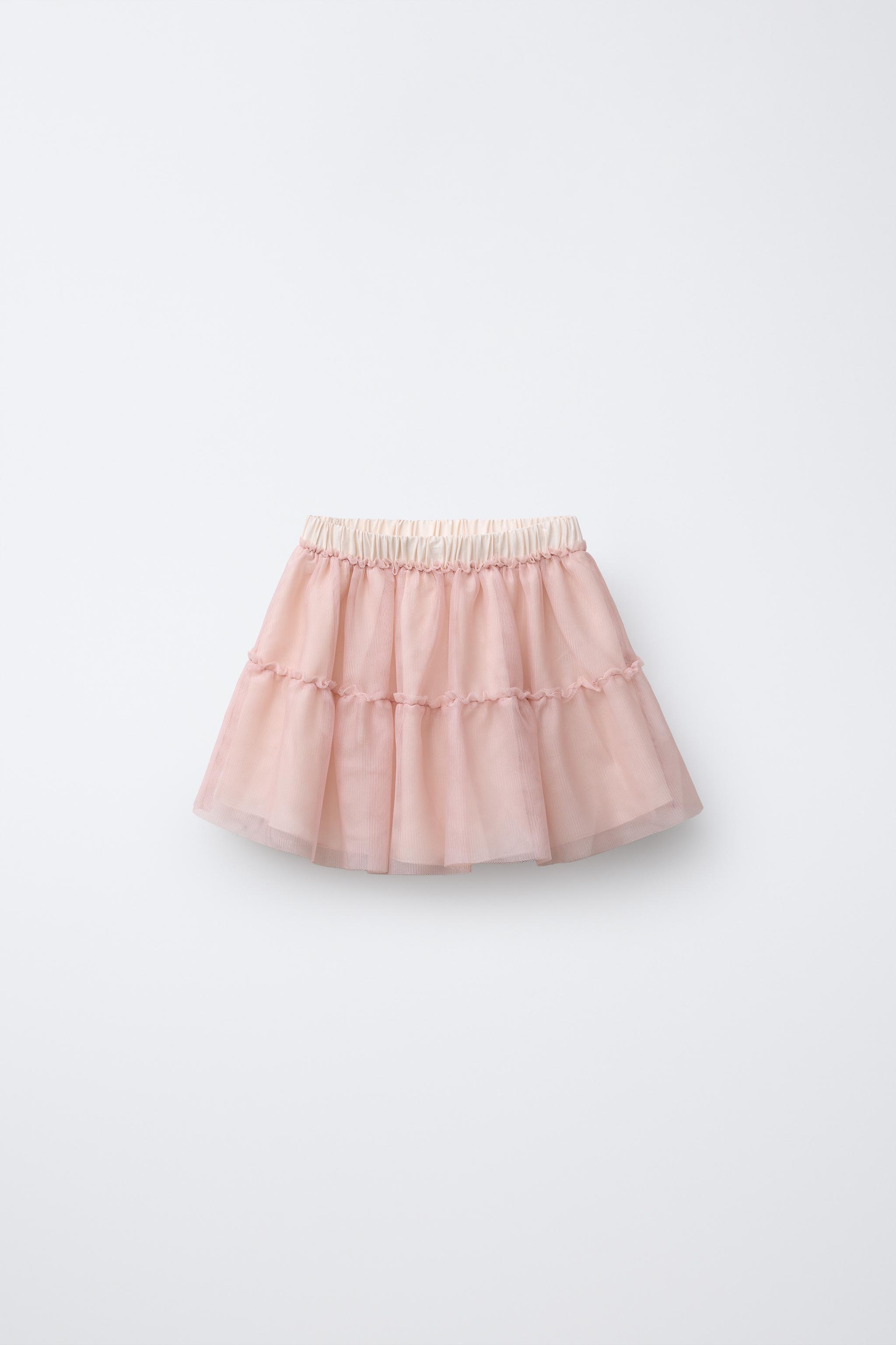 フリルチュールスカート - エクリュ | ZARA Japan / 日本