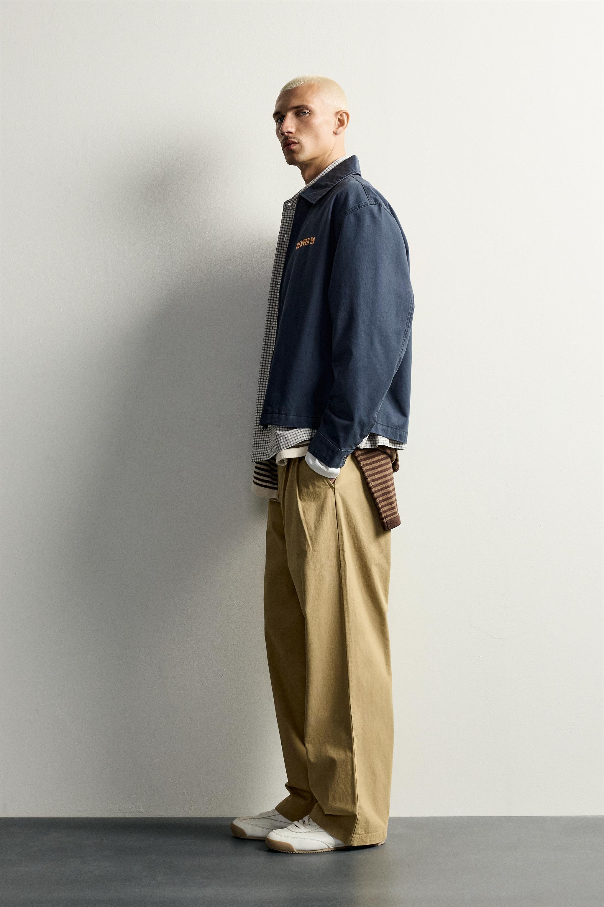 RELAXED FIT EMBROIDERED PATCH JACKET