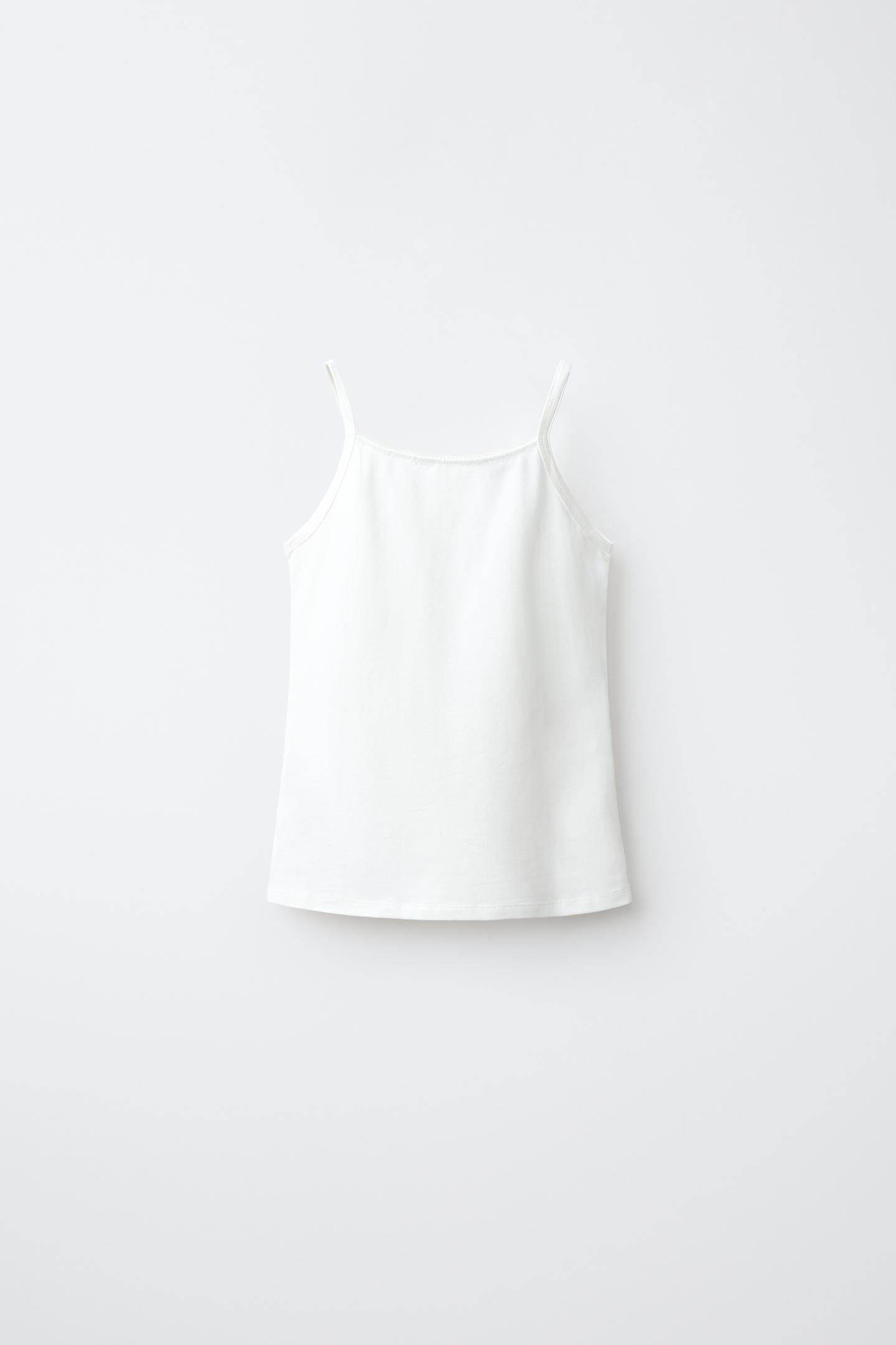 Детские футболки Zara Ages 6-14 / Pointelle T-SHIRT and Briefs Pack, цвет: Разноцветный — фото 3