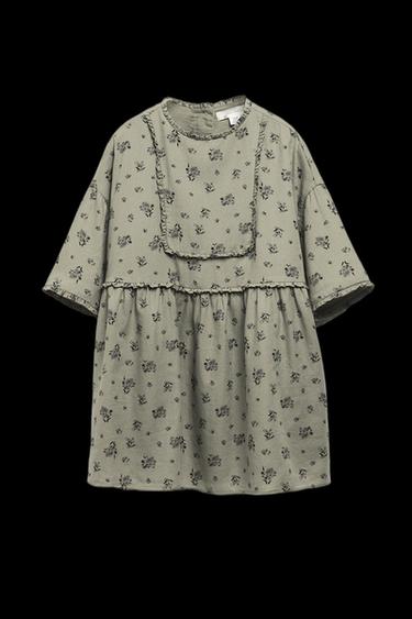 6-10 YEARS / LIMITED EDITION RUFFLED FLORAL DRESS - Printed by Zara