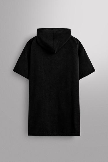 SURF TOWELLING PONCHO - Black by Zara - Image 5