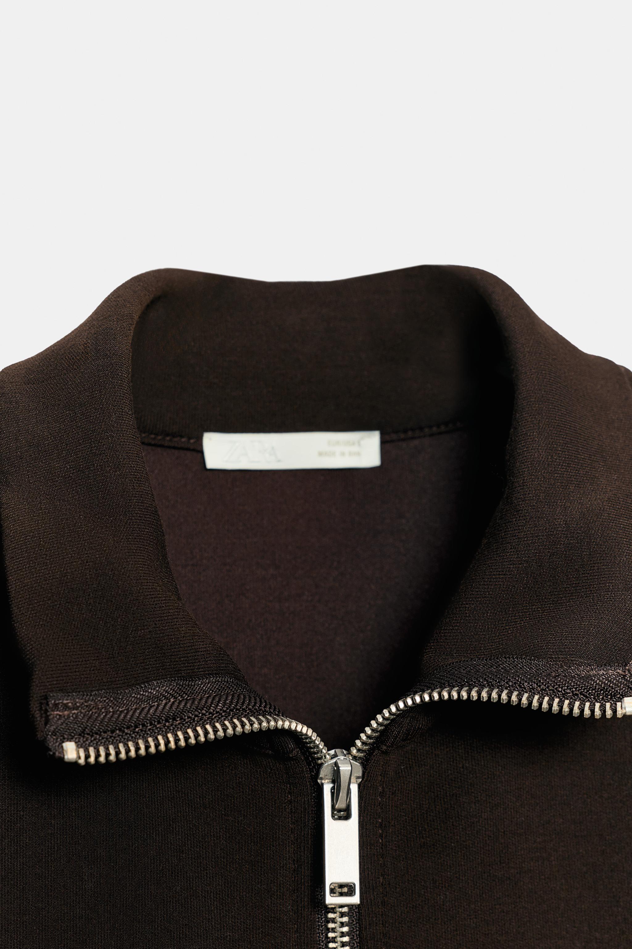 VESTE ZIPPEE BANDE LATERALE