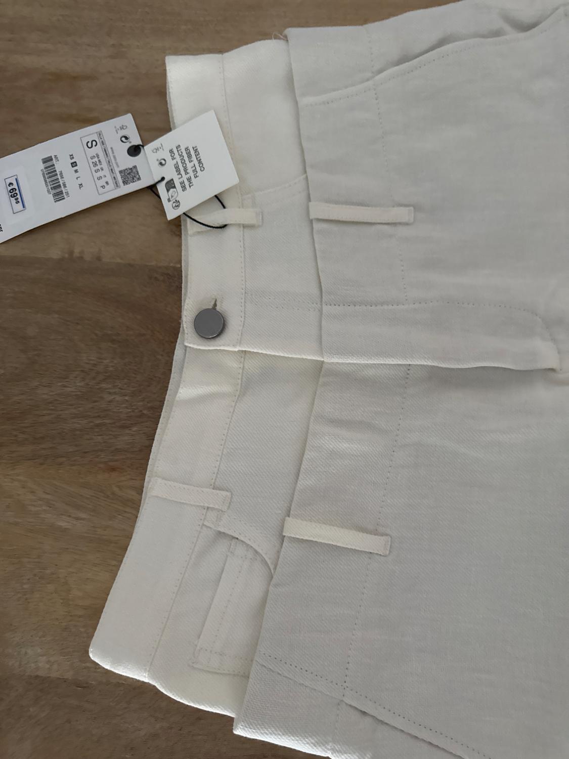 DOUBLE-WAIST LINEN BLEND TROUSERS - Image 4