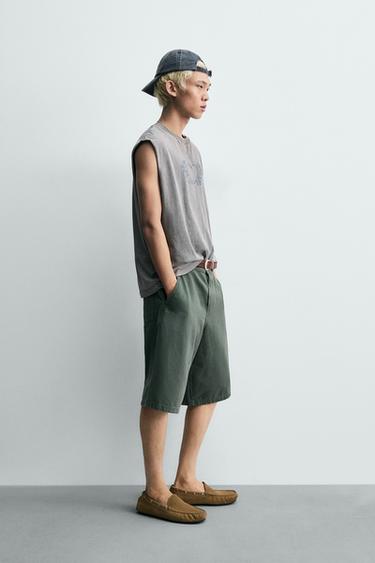 RELAXED FIT TANK TOP WITH PRINTS - Grey by Zara - Image 3