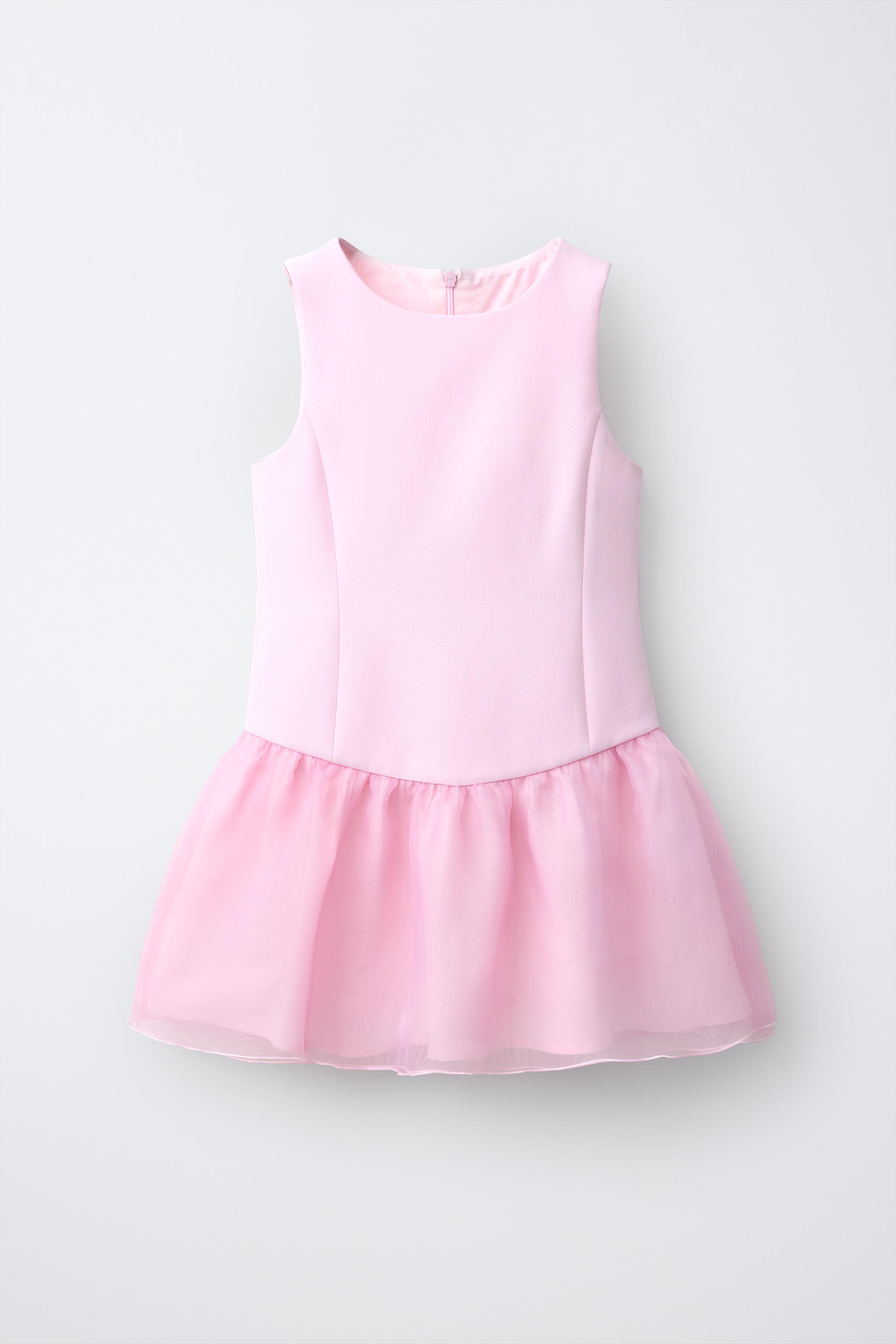 Детские платья Zara COMBINED ORGANZA DRESS