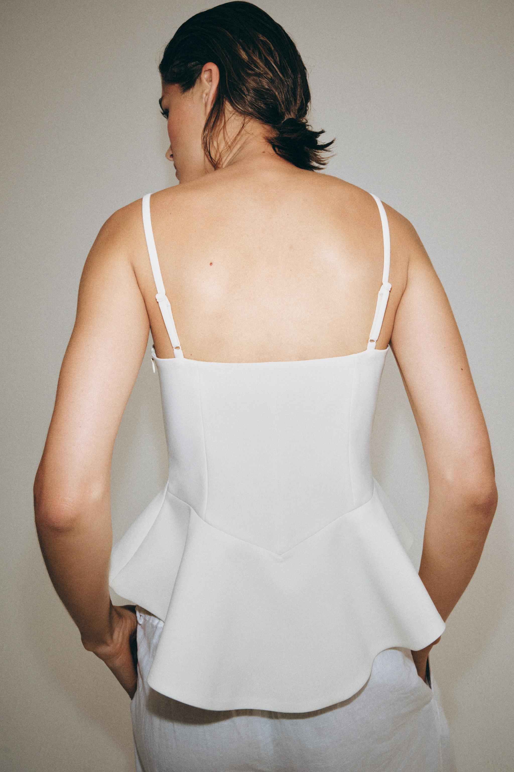 Женские рубашки Zara ZW COLLECTION PEPLUM TOP — фото 3