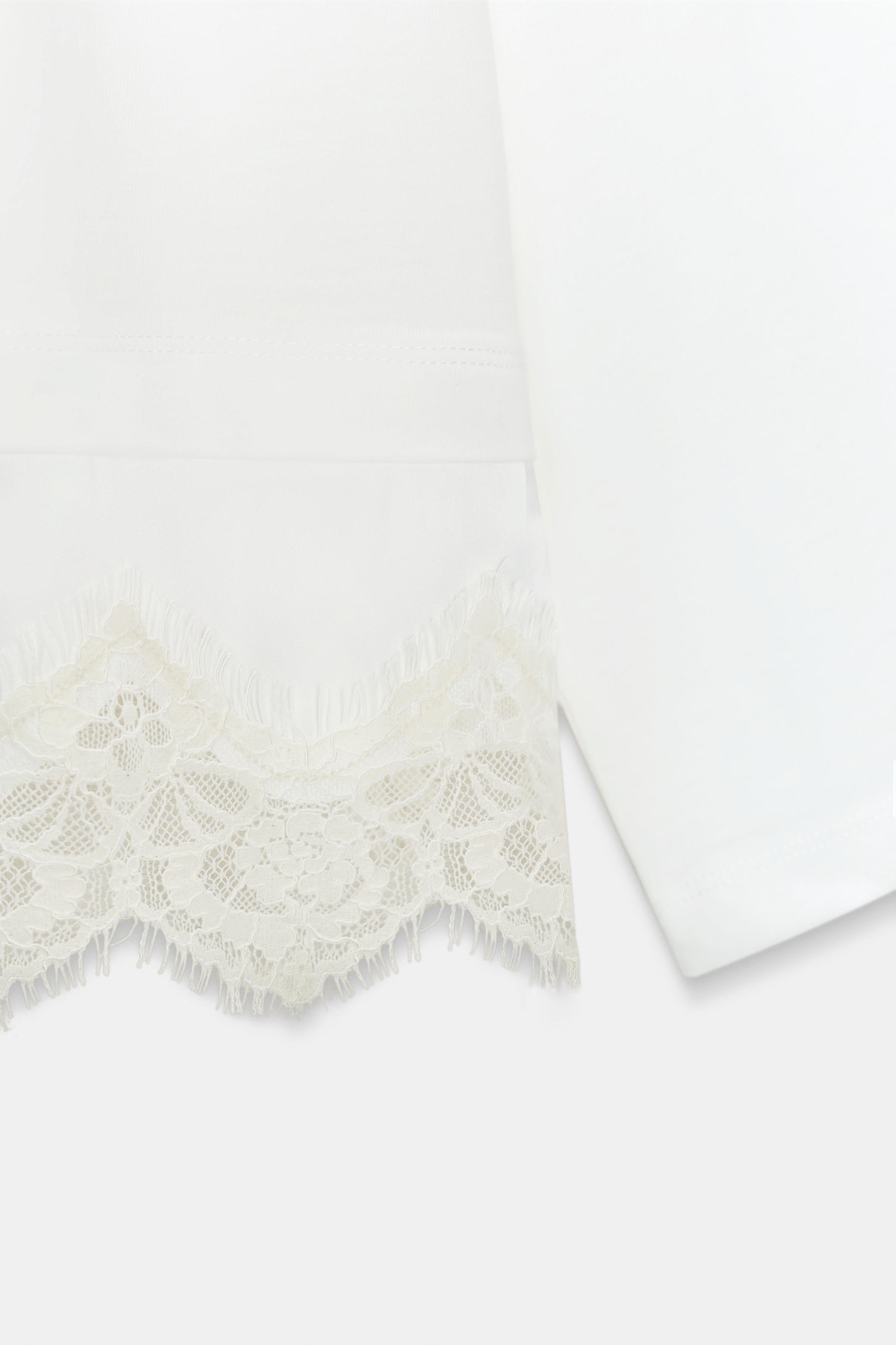 COMBINATION LACE T-SHIRT