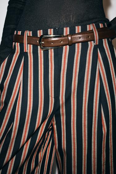 100% LEATHER BUCKLE BELT — Brown 1