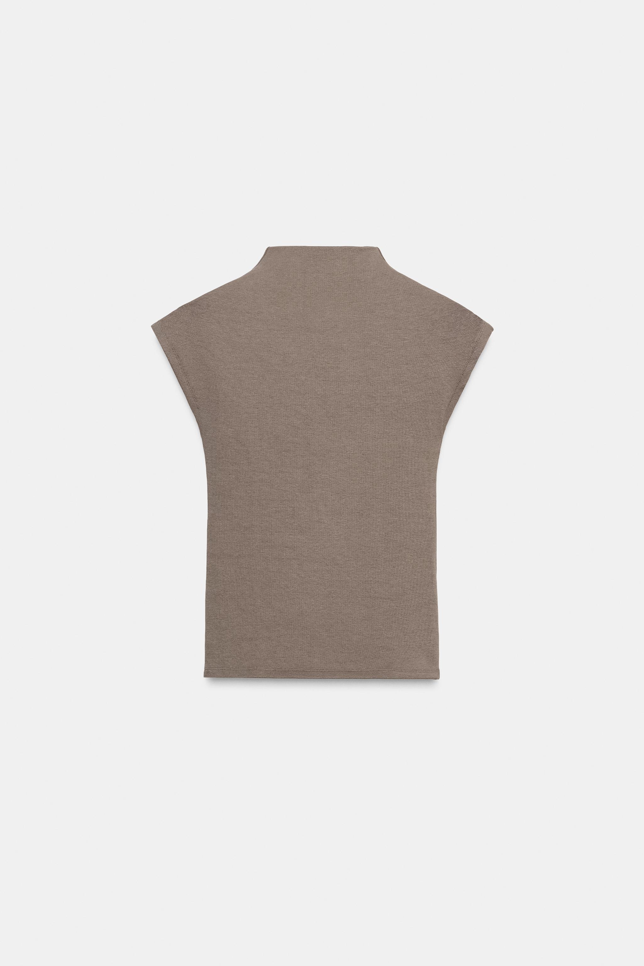 HIGH NECK TOP - White | ZARA United States