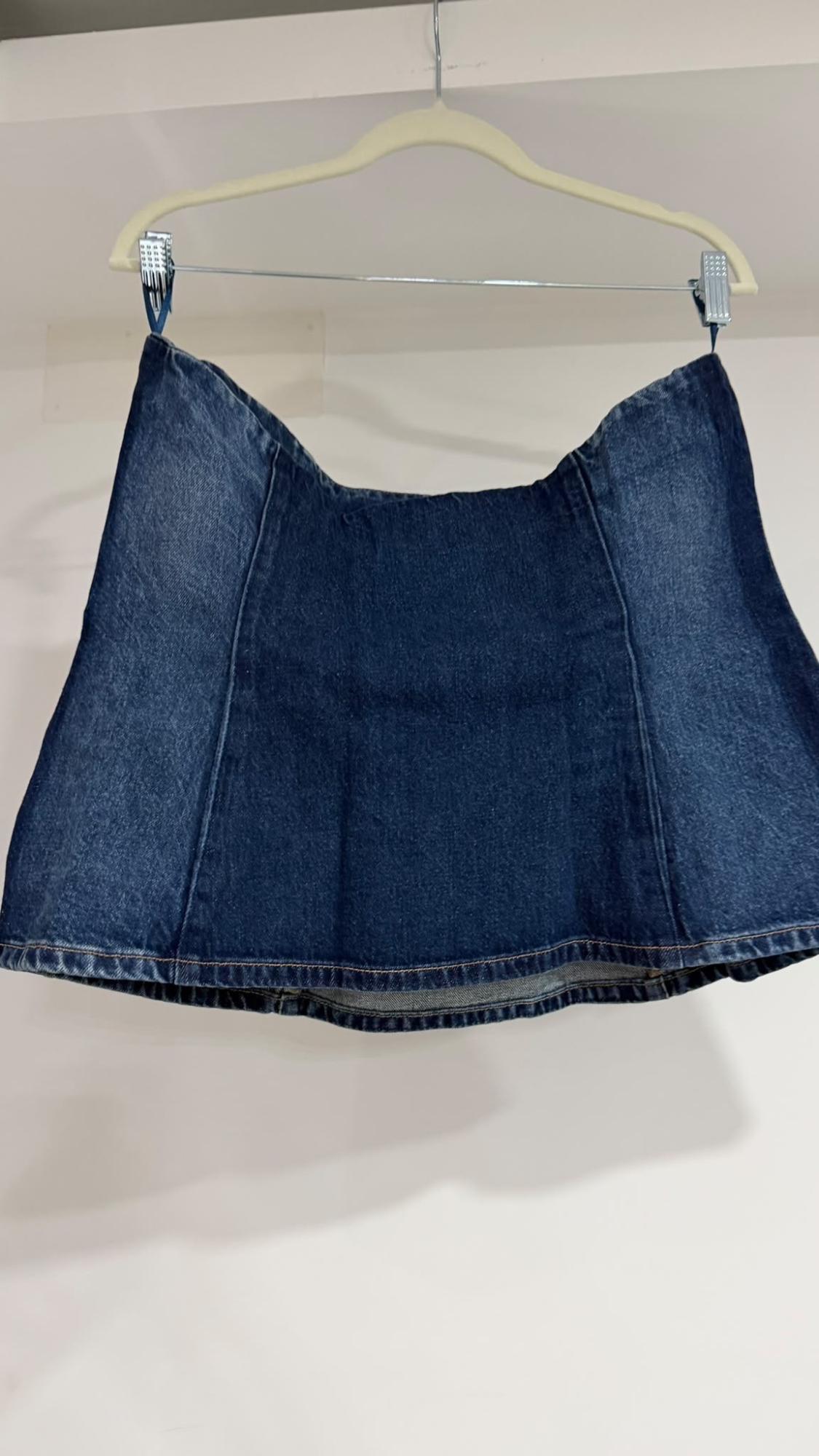ΤΟΠ BANDEAU DENIM TRF - Image 2