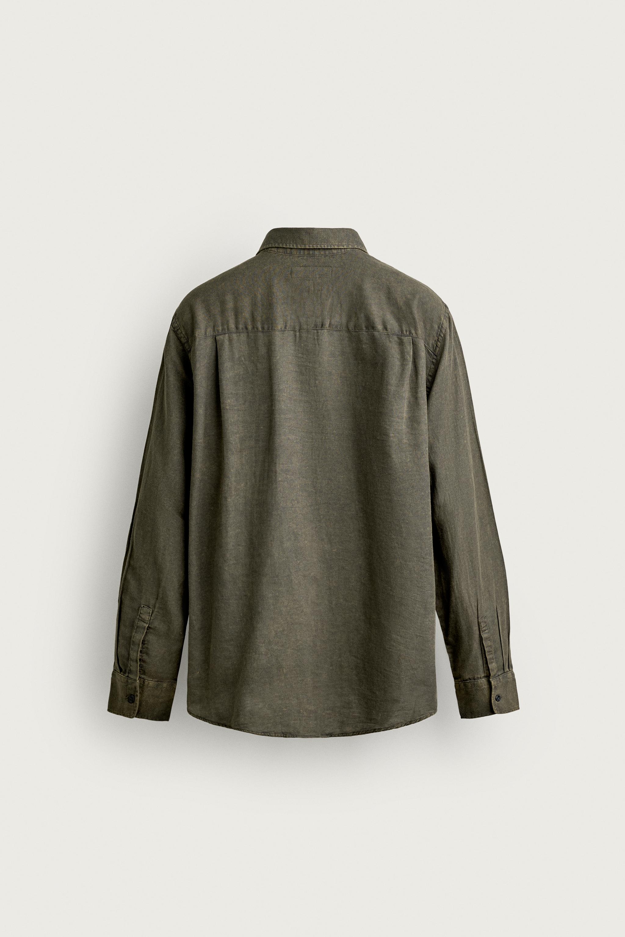 ACID WASH RELAXED FIT SHIRT