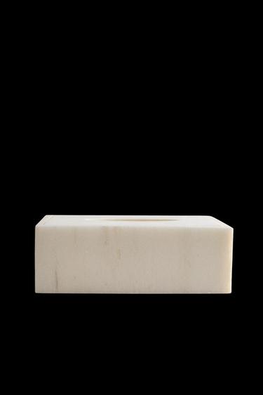 MARBLE TISSUE BOX - White by Zara - Image 0
