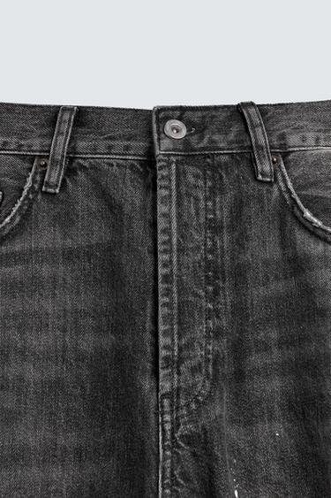 BARREL FIT JEANS WITH TWISTED SEAMS - Charcoal by Zara - Image 10