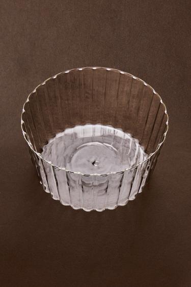 WAVY BOROSILICATE GLASS SALAD BOWL - 990 by Zara - Image 5
