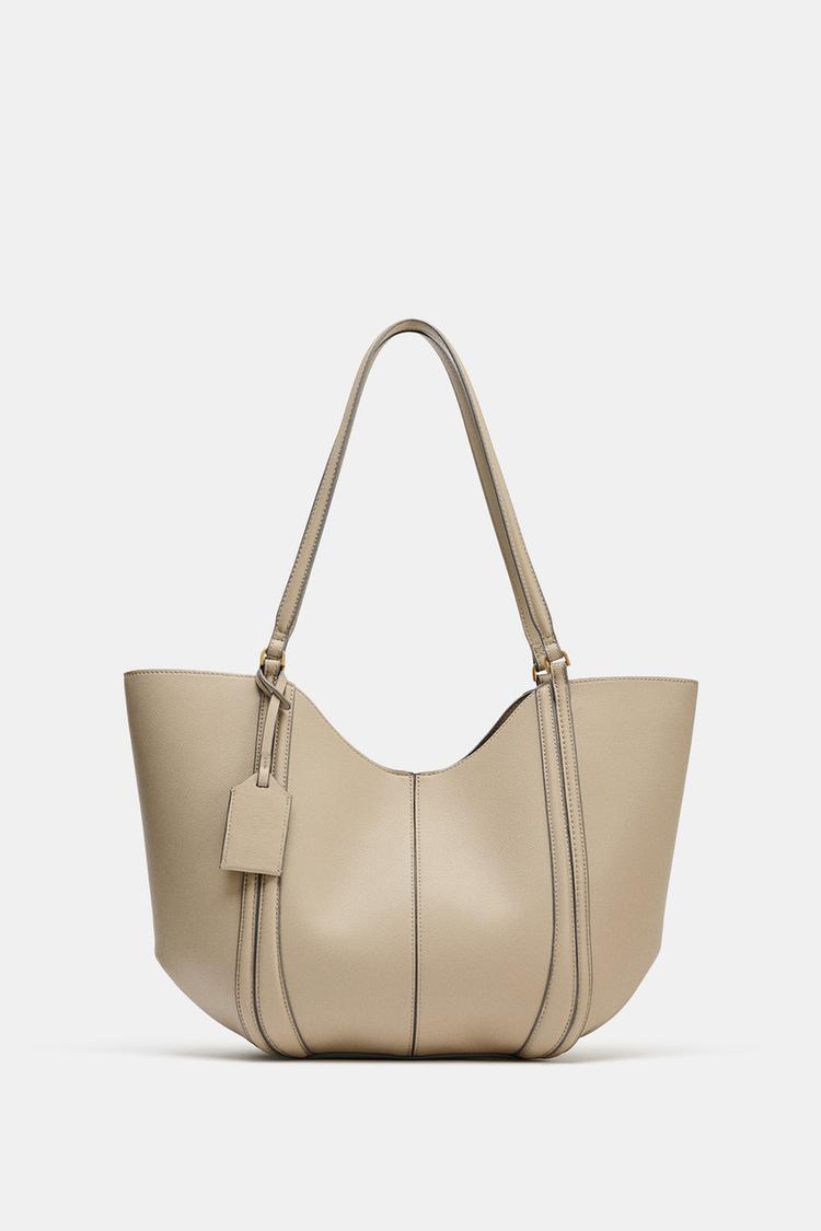 MAXI TOTE BAG Beige ZARA India