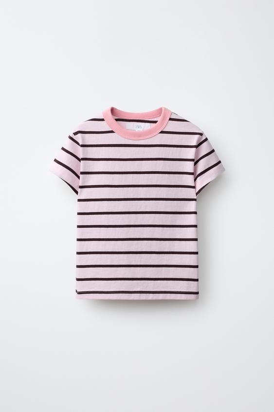 Zara RUSTIC STRIPE T-SHIRT - Striped - Image 0