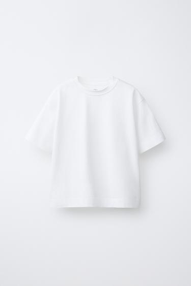 EINFACHES HEAVY-WEIGHT-T-SHIRT - Weiß von Zara