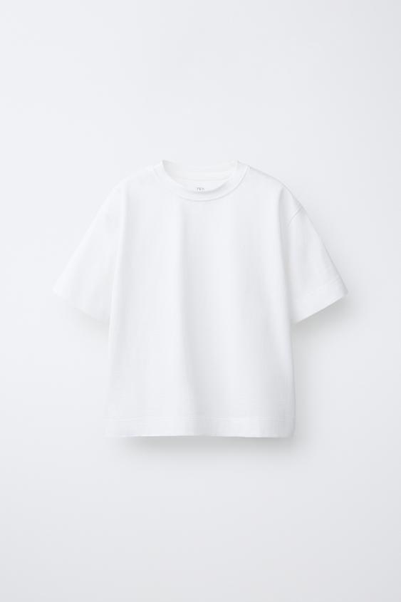 PLAIN HEAVY WEIGHT T-SHIRT - White by Zara - Image 0