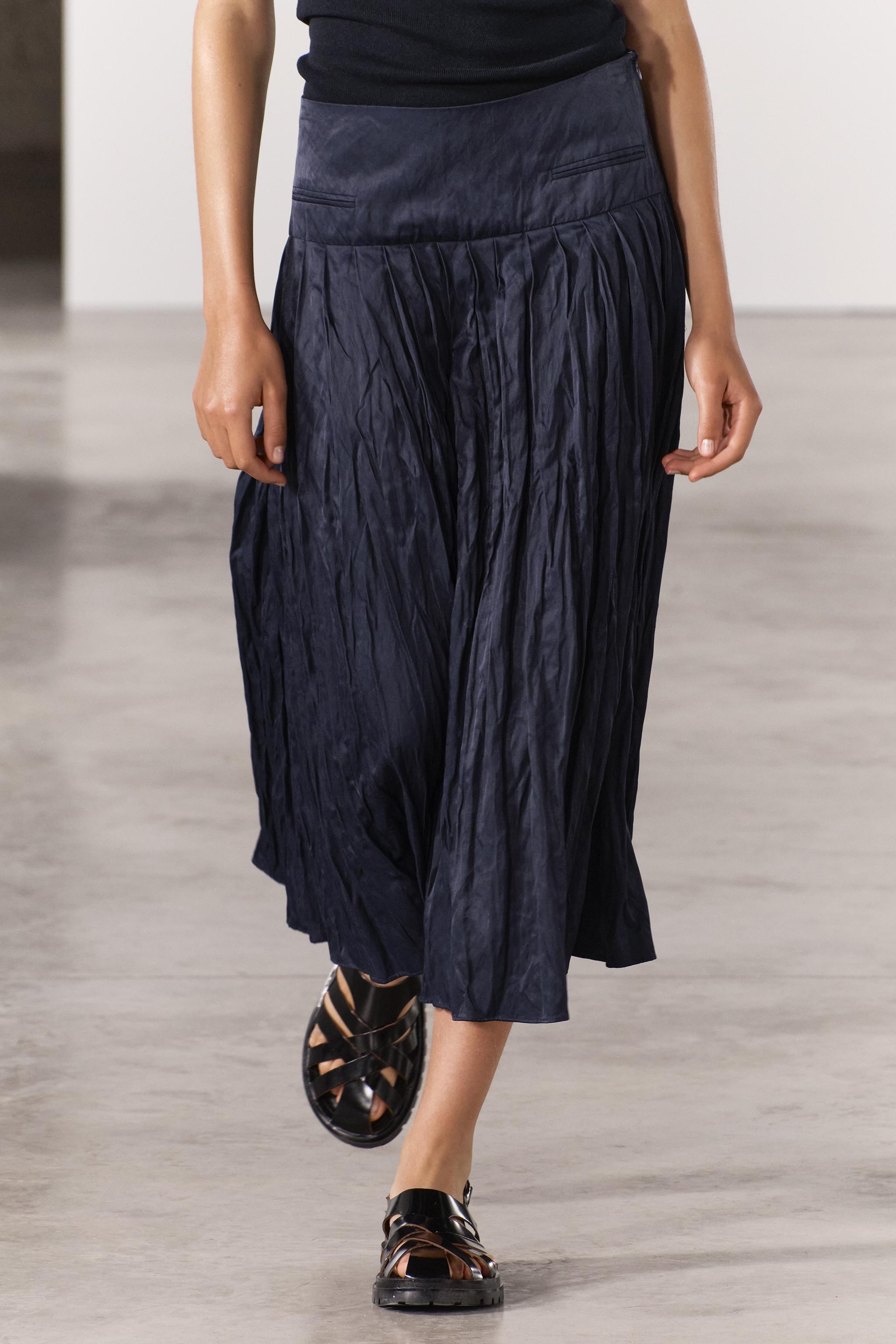 Midi slip skirt outlet zara