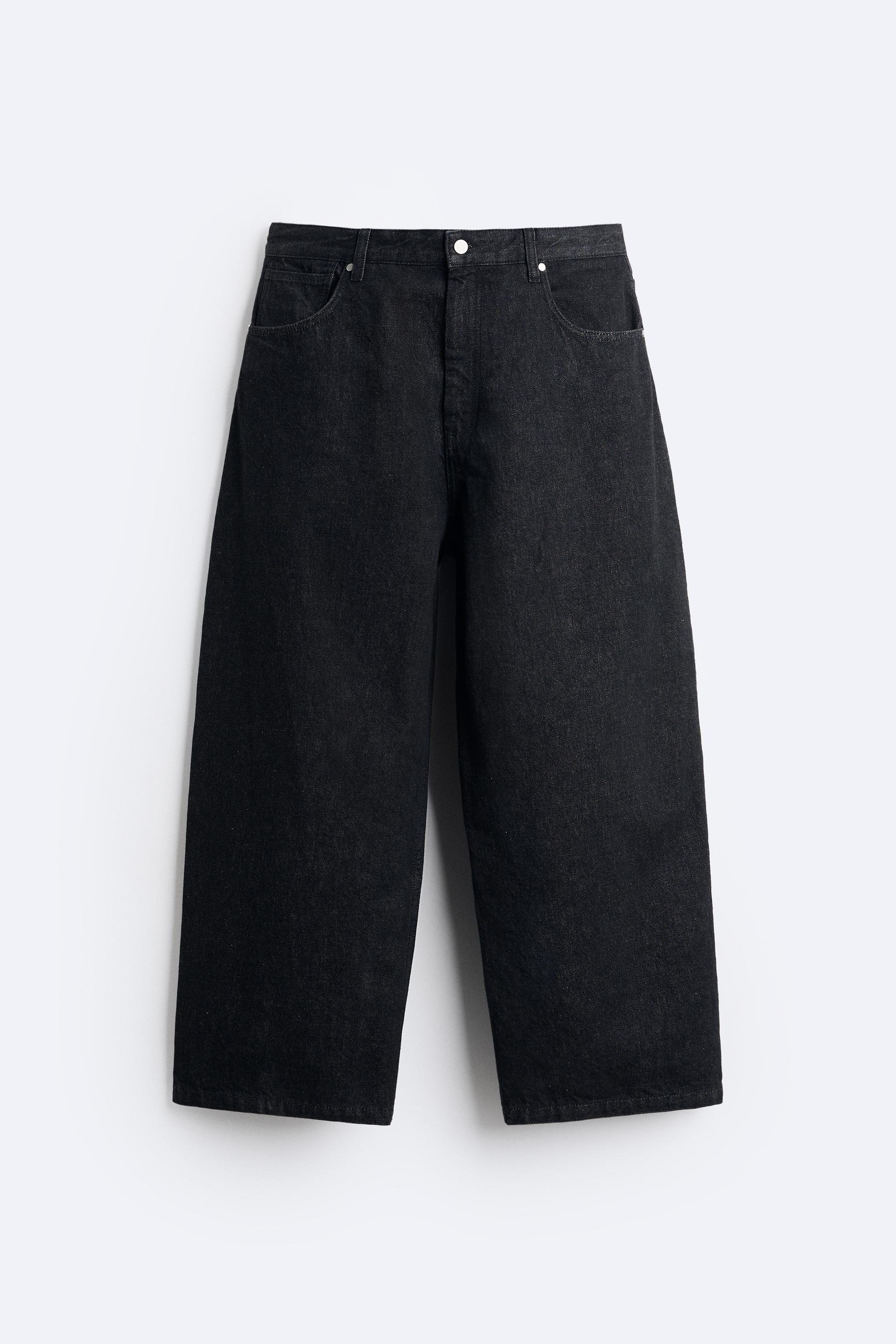 Zara STUDIO NICHOLSON ワイドレッグコットンデニム 黒 40パンツ