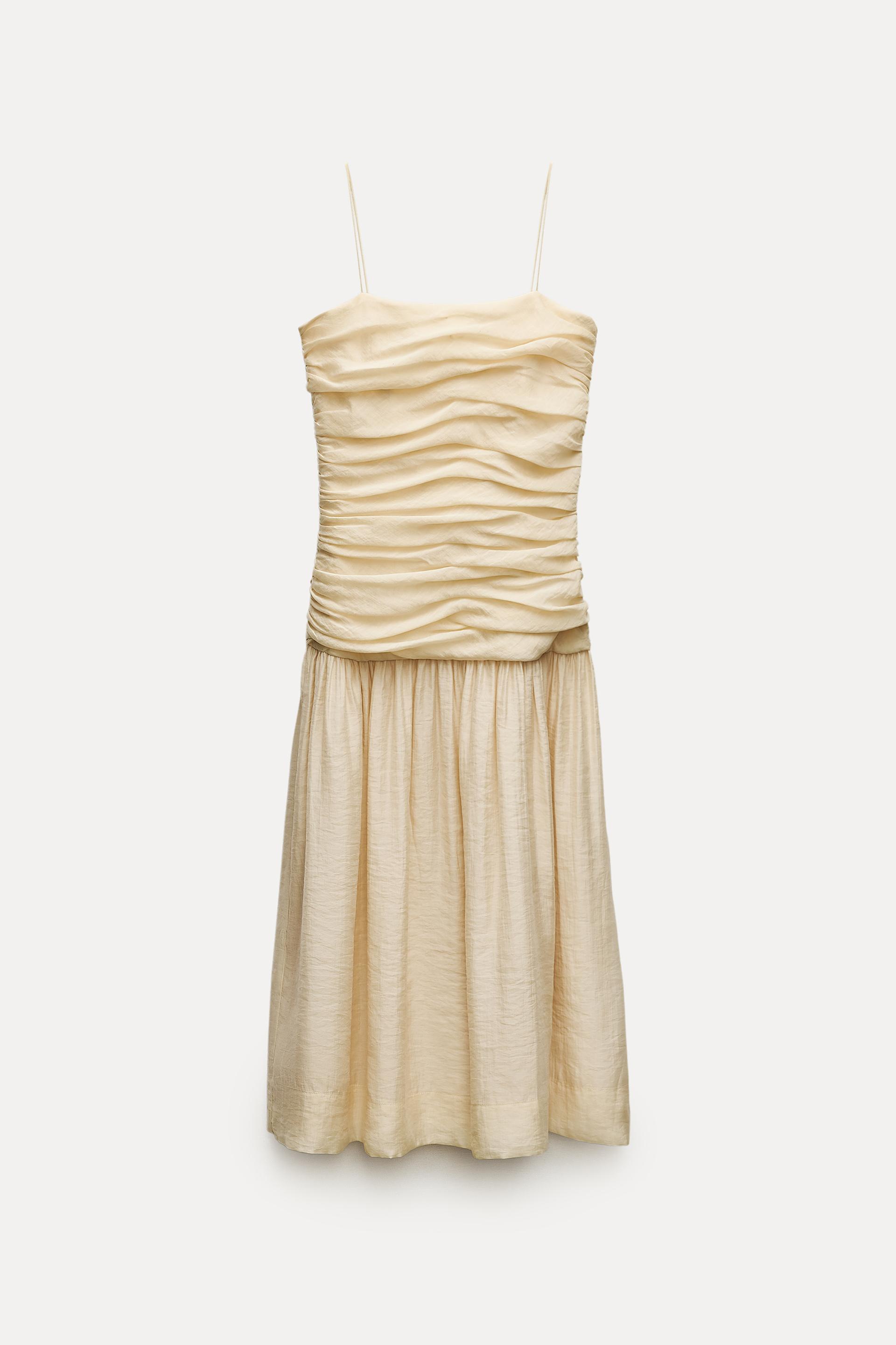 ZW COLLECTION DRAPED MIDI DRESS