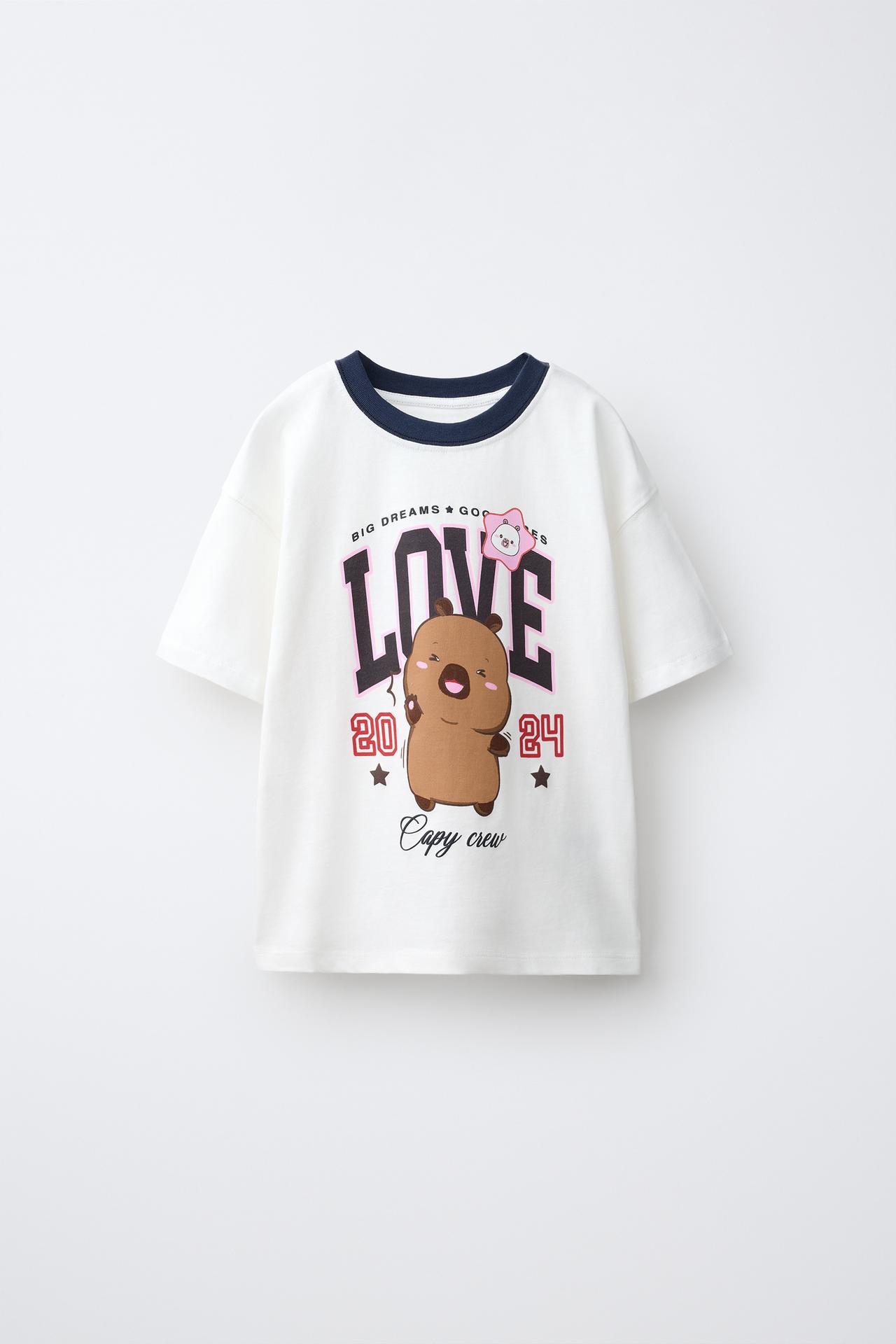 CAPYFUN © VARSITY PRINT T-SHIRT — White