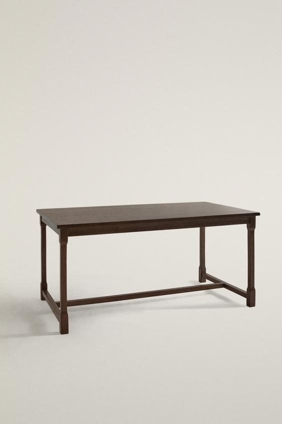 TABLE EN BOIS DE MANGUIER - Marron de Zara - Image 0