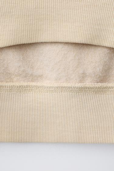 SLOGAN SWEATSHIRT AND WIDE-LEG TROUSERS SET - Butter by Zara - Image 6