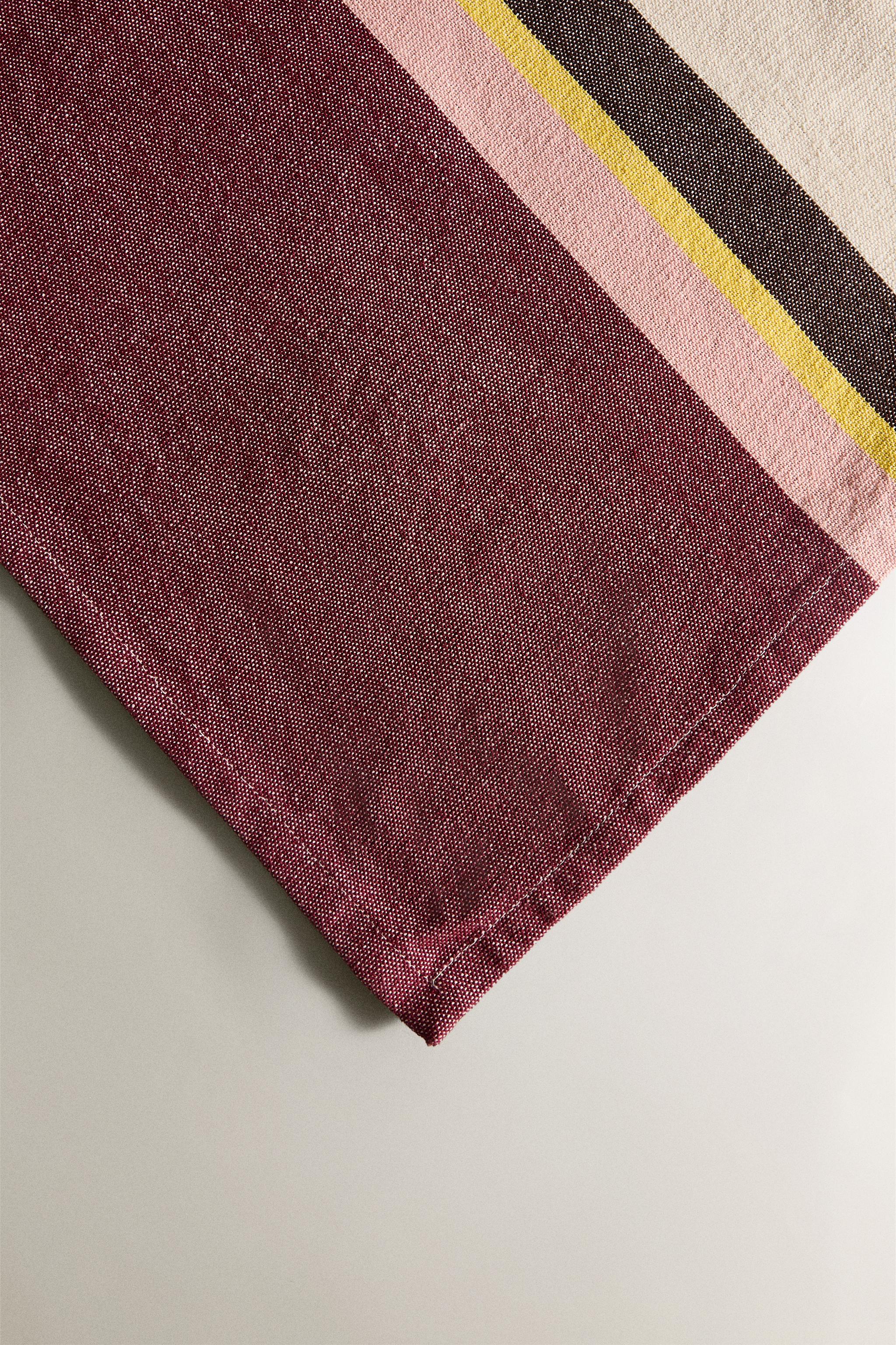 NAPPE COTON RAYURES X COLLAGERIE