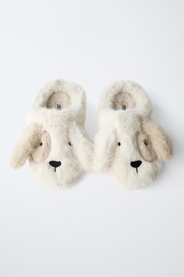 PUPPY SLIPPERS - Ecru White by Zara - Image 3
