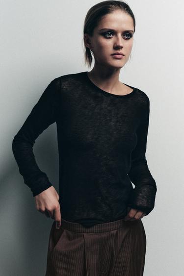 CONTRAST STRIPED PYJAMA TROUSERS - Brown by Zara