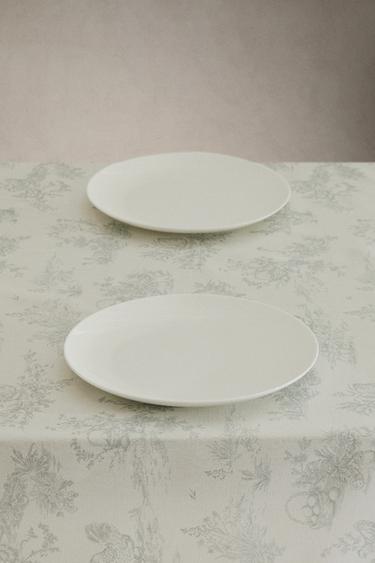 TOILE COTTON TABLECLOTH - Greenish by Zara - Image 1