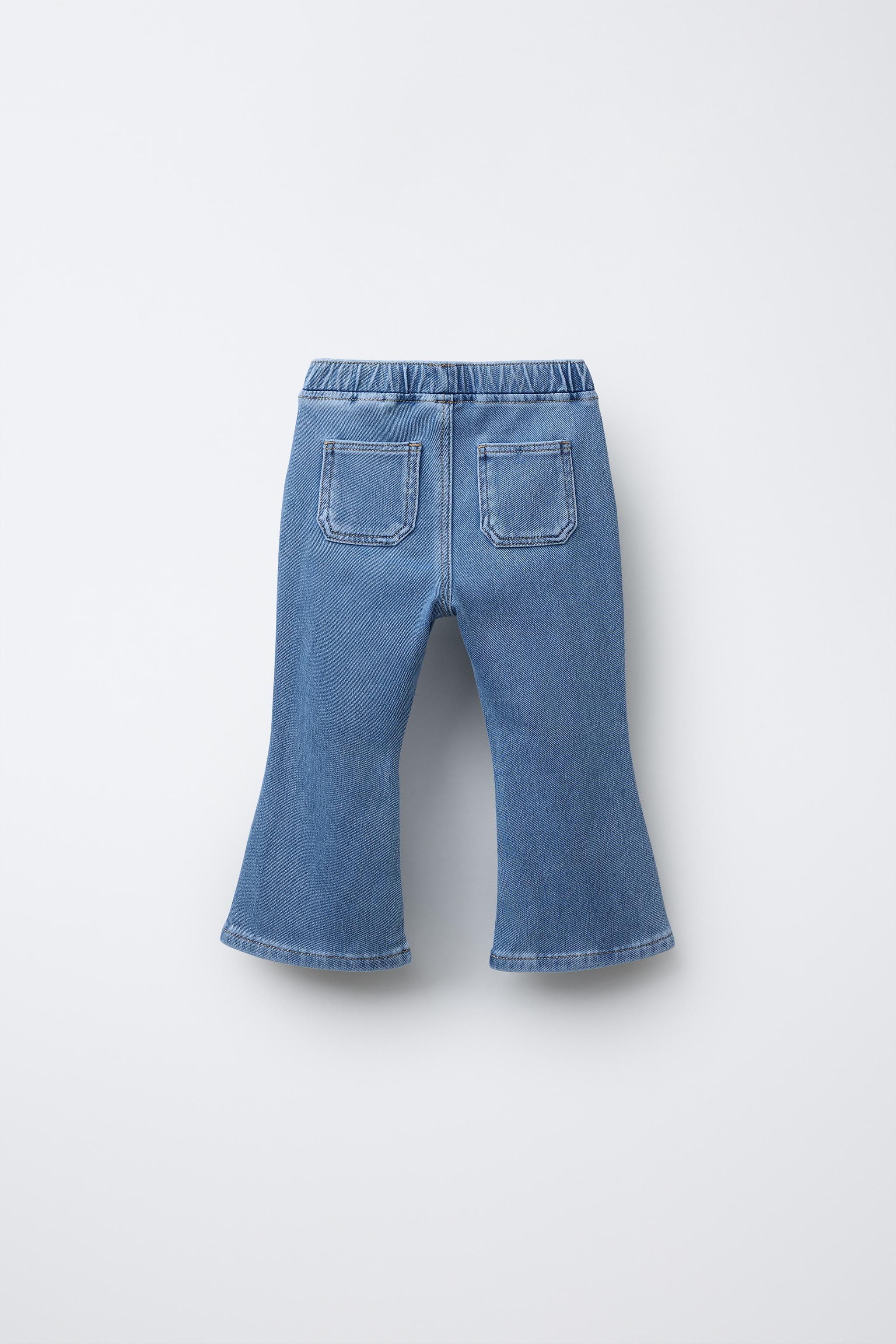 Детские леггинсы Zara FLARE DENIM LEGGINGS — фото 2