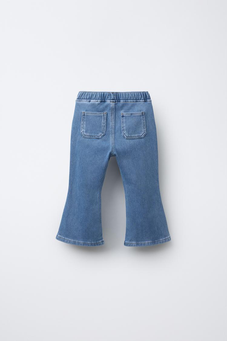 Leggings de denim acampanados 2