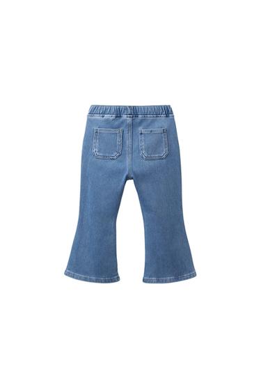 DENIM LOOK FLARE LEGGINGS - Mid-blue by Zara