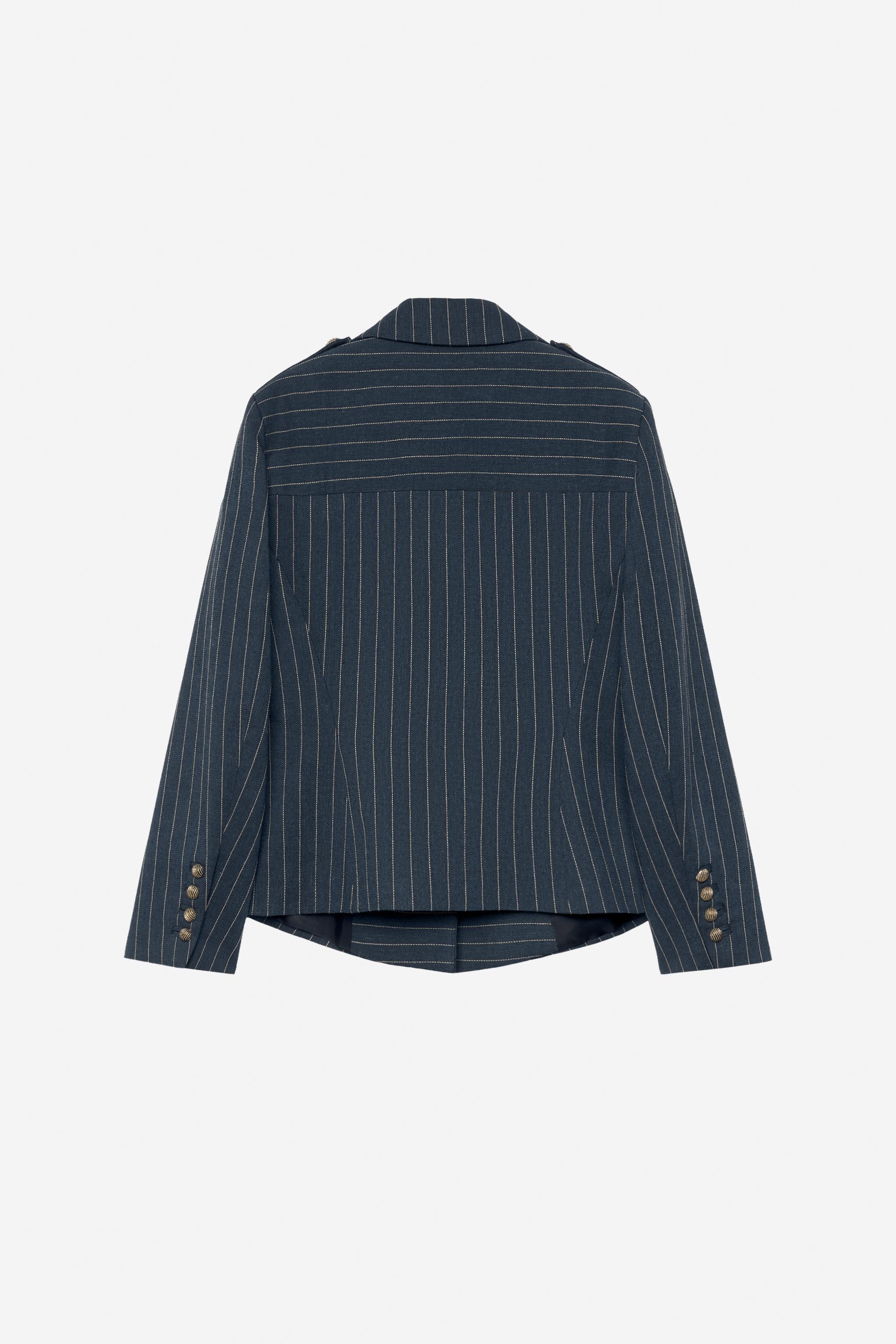 Женские пиджаки Zara PINSTRIPE BLAZER - THE ITEM — фото 9