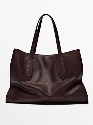 Bolso maxi tote piel napa - 780 de Zara