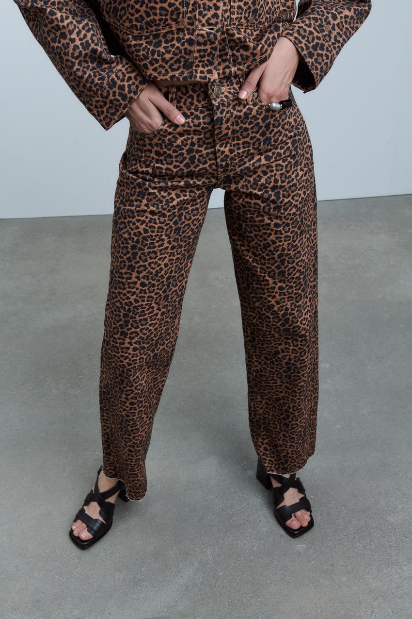 Leopardo Zara Pantalon Leopard Animal Print Zara Pantalones Verano