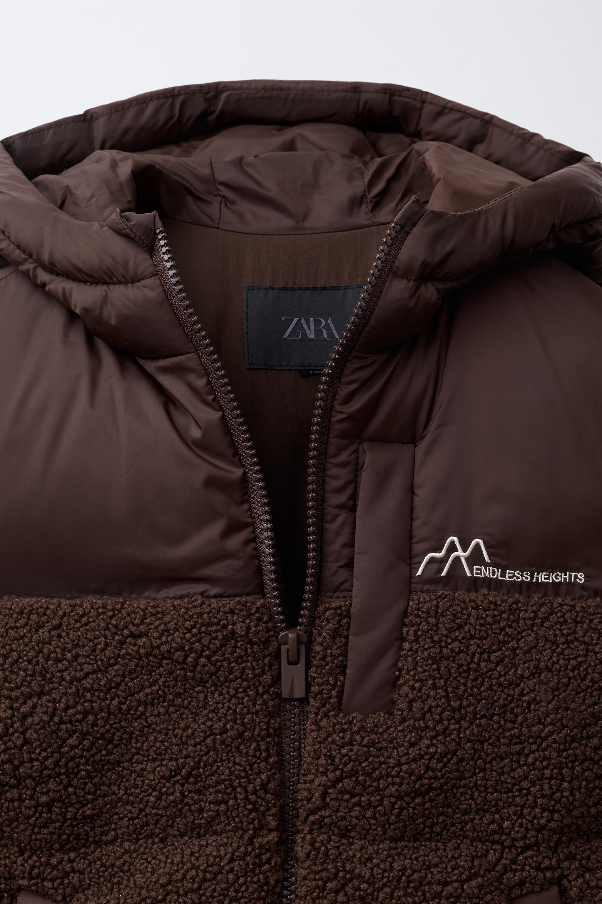 COMBINATION FLEECE COAT