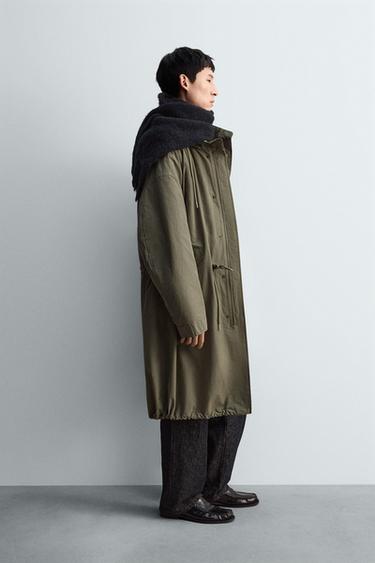 투인원 탈부착 파카 - Zara 카키