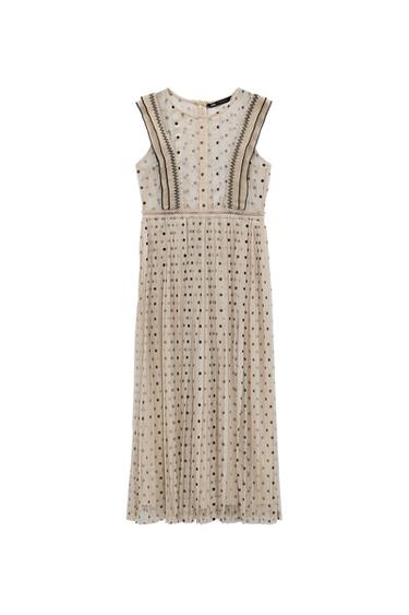 VESTIDO SEMITRANSPARENTE LUNARES