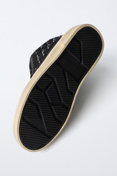 BASKETS MONTANTES STRASS - Noir de Zara - Image 6