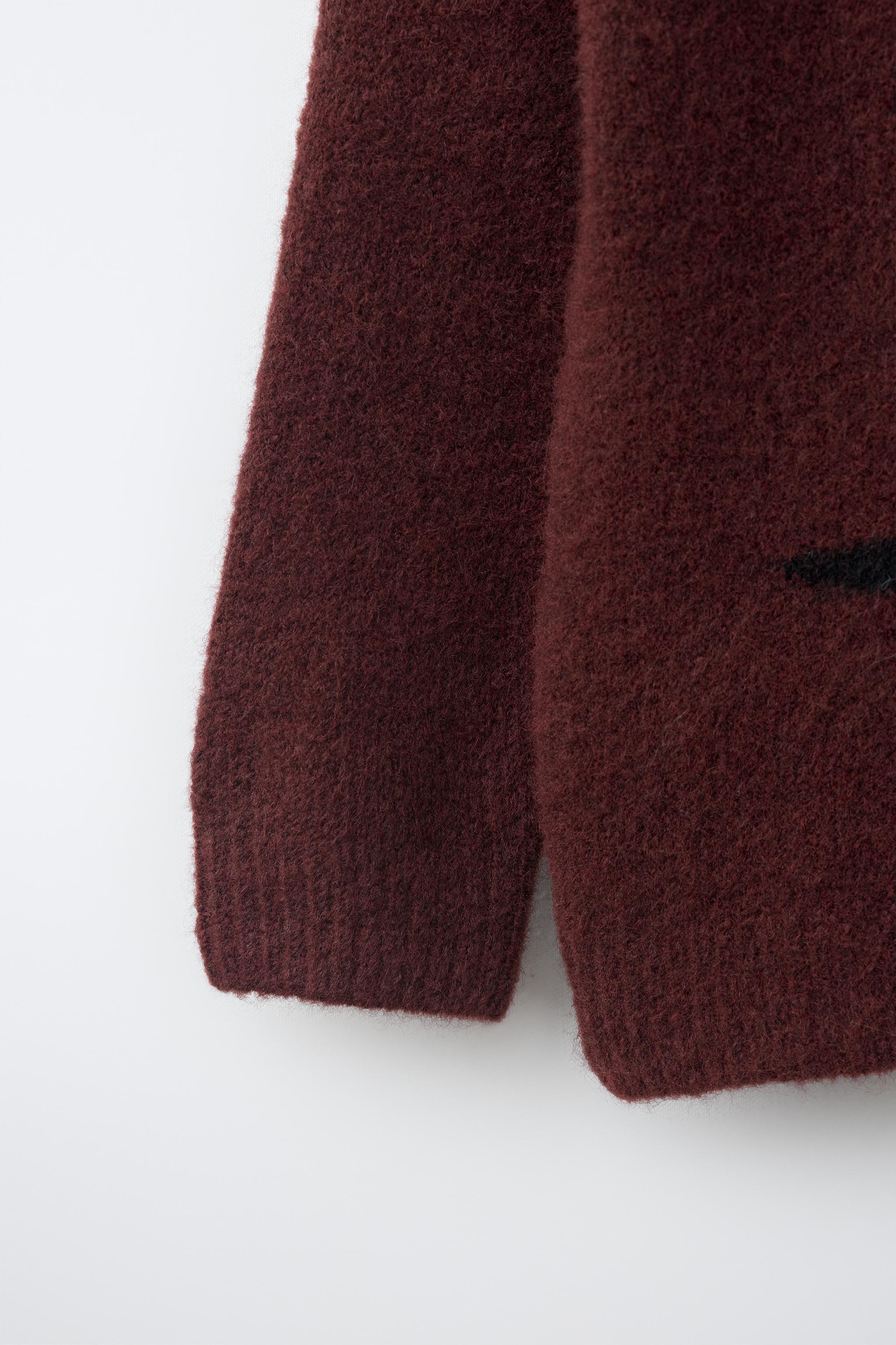 PULL EN MAILLE CHIEN BRODÉ