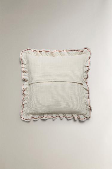 HOUSSE DE COUSSIN ENFANT TEXTURE VOLANT - Orange de Zara - Image 2