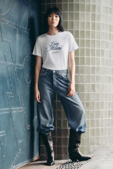 SLOGAN T-SHIRT - white by Zara