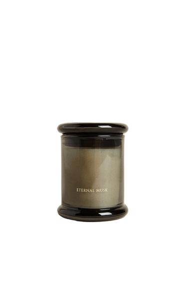 (150 G) ETERNAL MUSK SCENTED CANDLE - Grey by Zara
