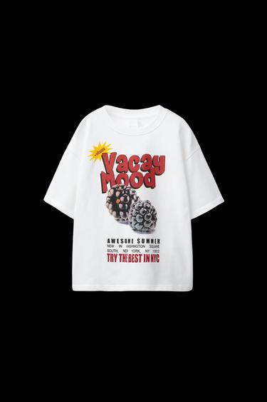 FRUIT PRINT T-SHIRT - White by Zara - Image 0