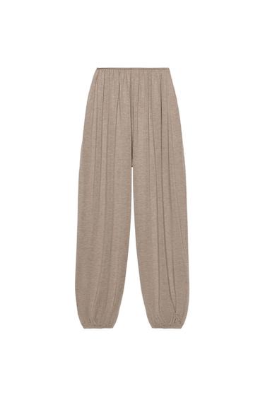 PANTALÓN BOMBACHO - Rosa vigoré de Zara