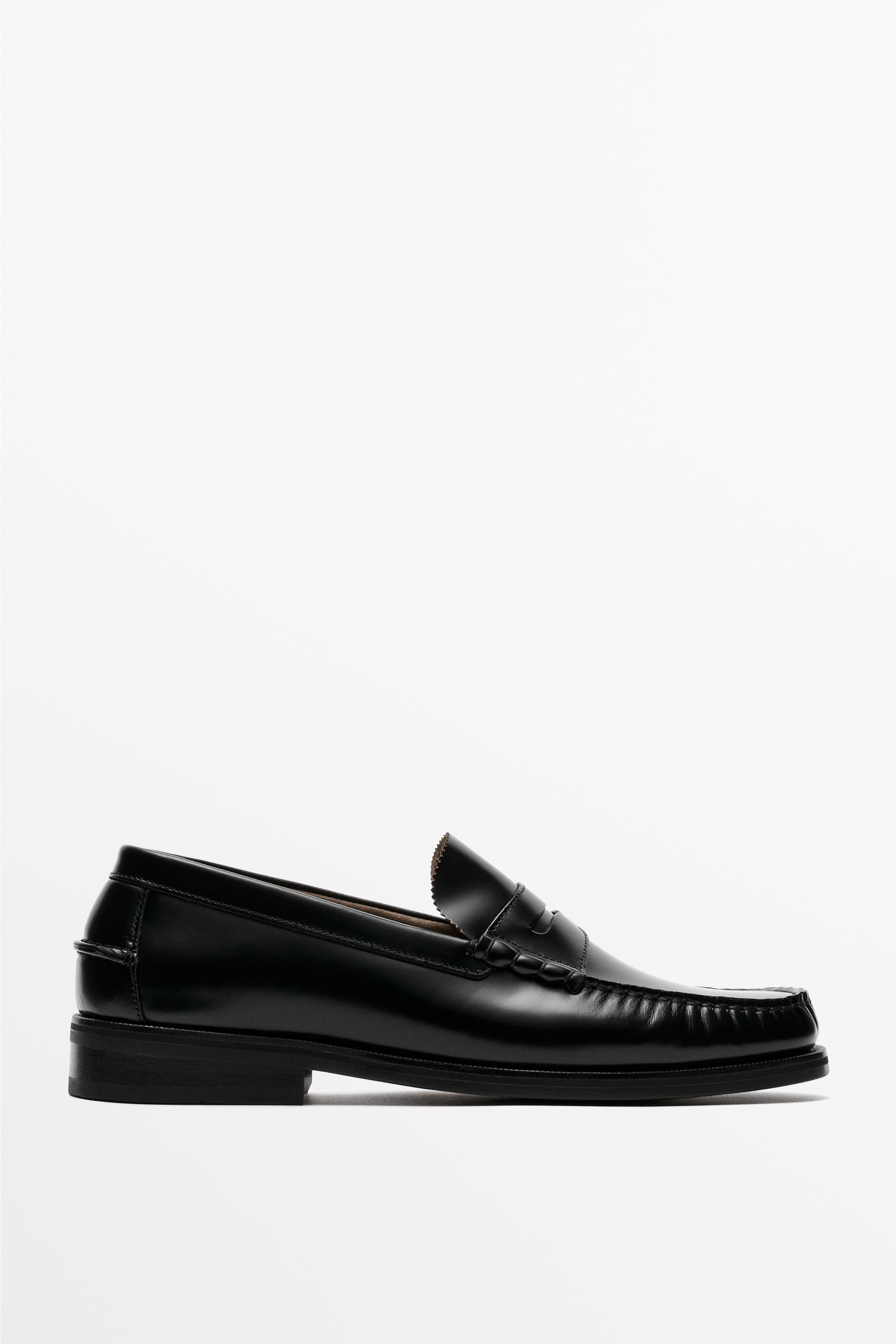 Mocassin en cuir à mors